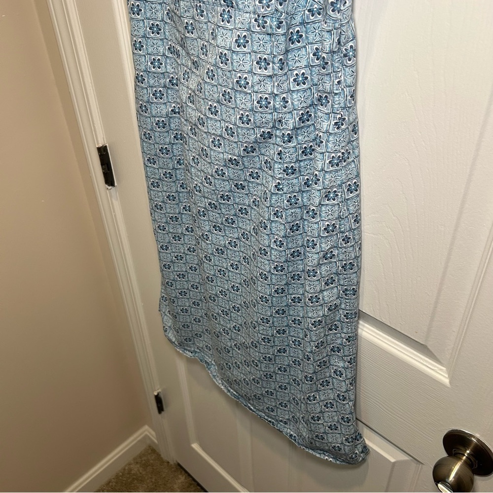 Liz Claiborne Light Blue Geometric Denim Dress - Picture 4 of 7